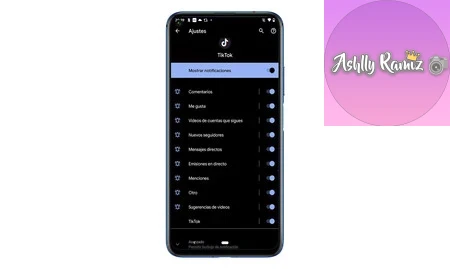 como desactivar todas las notificaciones de tiktok